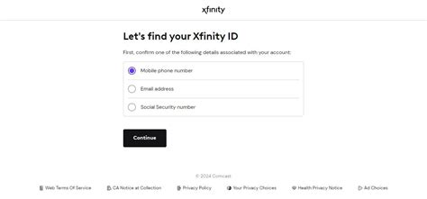 xfinity id