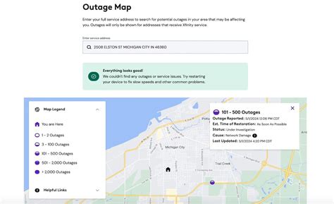 xfinity internet outage