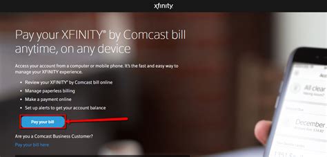 xfinity login pay bill as guest
