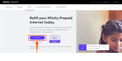 xfinity prepaid internet login