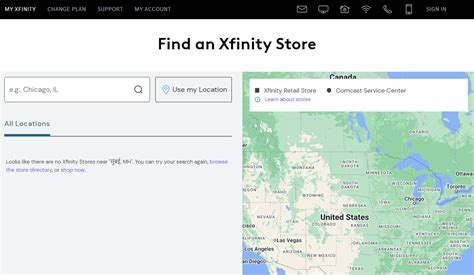 xfinity store finder