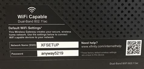 xfinity wifi code