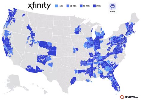 Xfinity availability map