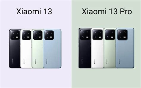 xiaomi 13 versus xiaomi 13 pro