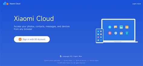 xiaomi cloud login deutsch