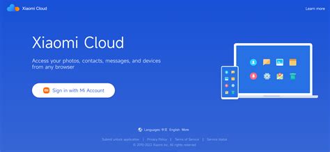 xiaomi mi cloud login