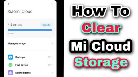 xiaomi mi cloud remove