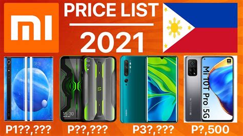 xiaomi philippines price list 2022