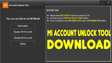 xiaomi redmi 7 mi account remove unlock tool