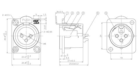 Xlr Pin Diameter