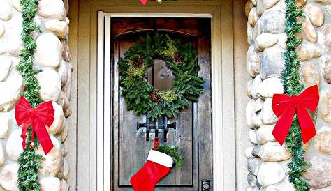 Xmas Decorations For Front Door 2023 Porch Christmas Ideas Every Style
