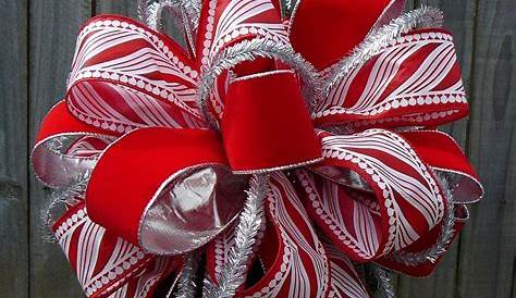 Xmas Tree Bows How To Make A Christmas Topper Bow Grace Monroe
