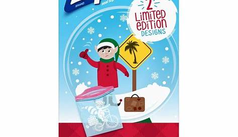 Xmas Ziploc Bags Limited Edition Holiday Freezer Quart 38 Ct