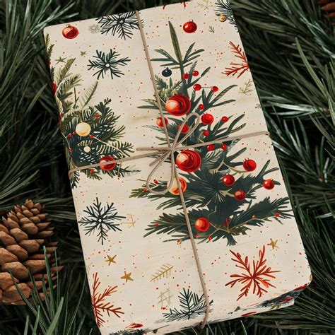 Xmas Tree Wrapping Paper