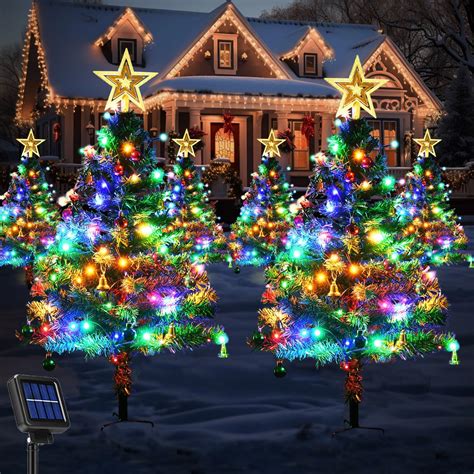 Xmas Trees With Lights