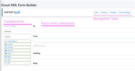 Xml Forms Builder
