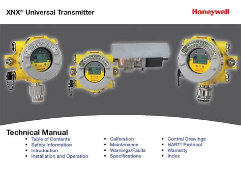 Honeywell XNX Universal Transmitter Gas Detector Specifications PDF