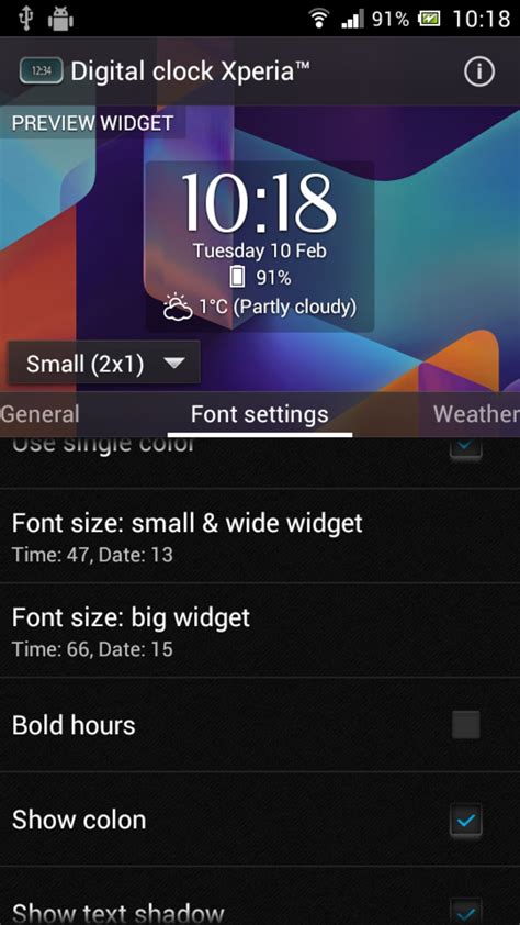 Xperia Clock Widget Mod Apk