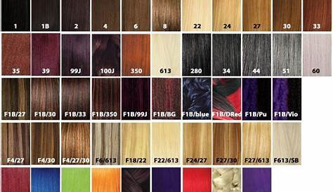 xpression hair extensions colour chart Google Search Hair color
