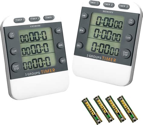 Xrexs 4 Channels Digital Kitchen Timer Clock