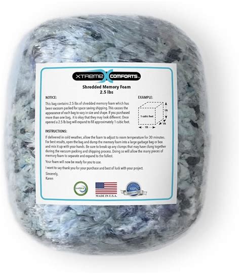 Xtreme Comforts Shredded Memory Foam