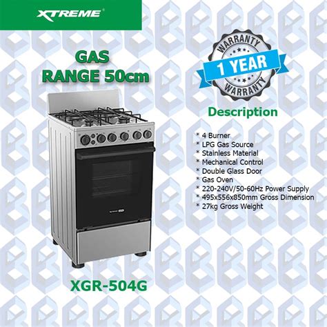 Xtreme Gas Range Manual