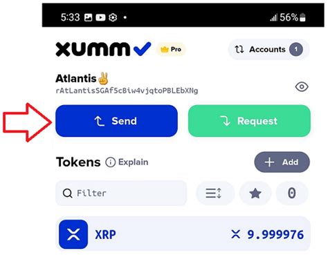 Xumm account settings