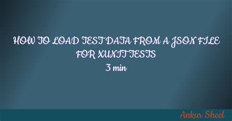 Xunit Json Test Data