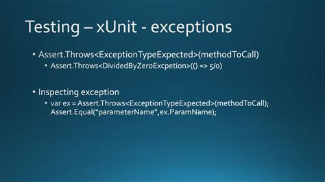 Xunit Throws Nullreferenceexception