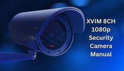 Xvim Security Camera Manual