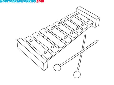 Xylophone Line Drawing