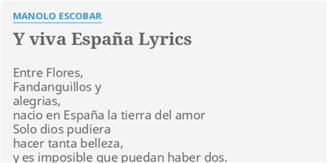 y viva espana lyrics english
