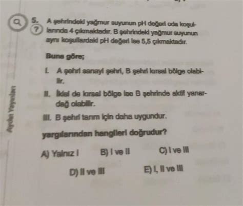 yağmur suyunun ph değeri