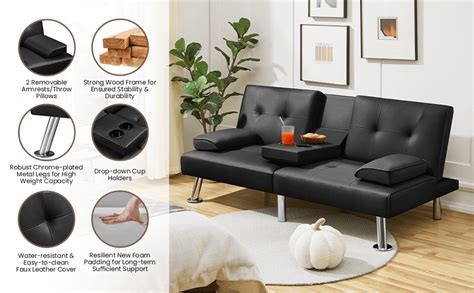 Yaheetech Futon Sofa Bed Assembly Instructions