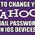 yahoo email password not working