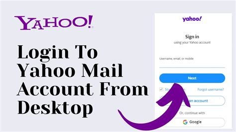 yahoo mail desktop sign in