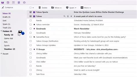 yahoo mail inbox open inbox folder