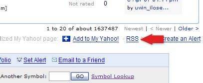 yahoo message board for stocks