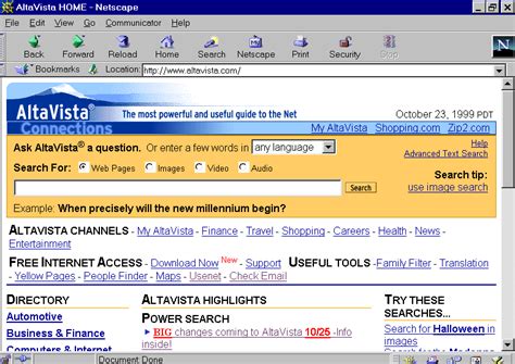 yahoo search altavista