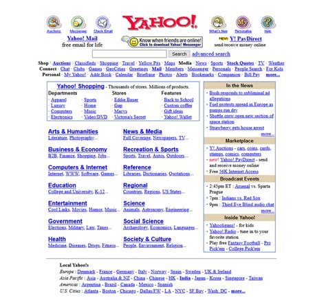 yahoo search engine history