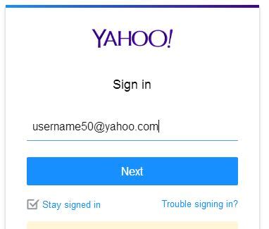 yahoo search sign in