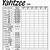 yahtzee score sheets printable