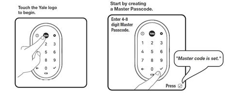 yale digital lock reset master code