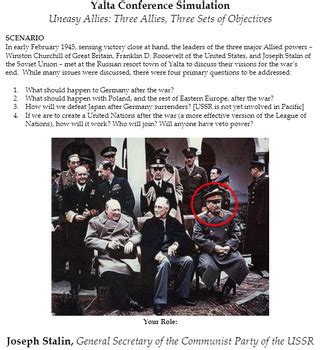 Yalta Conference Simulation