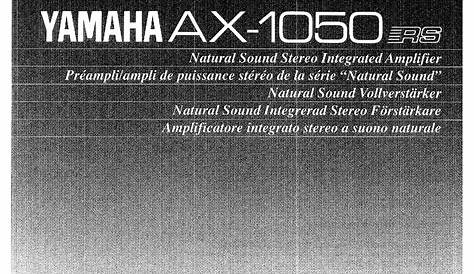 Yamaha ATS1080 Owner's manual Manualzz
