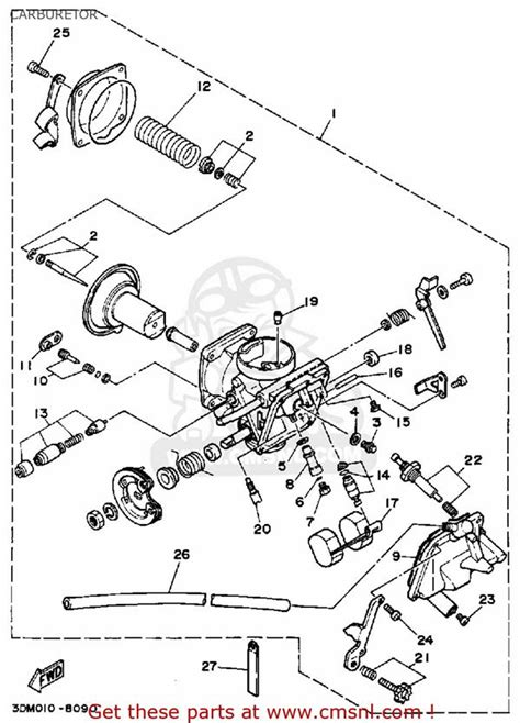 yamaha virago 1100 carburetor diagram