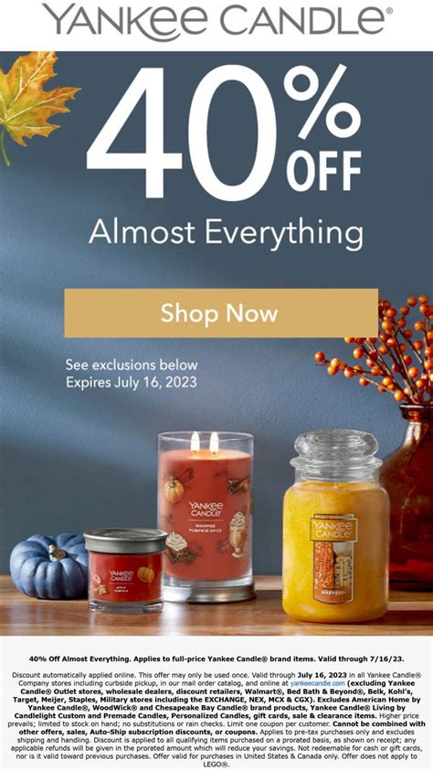 Yankee Candle Discount Code