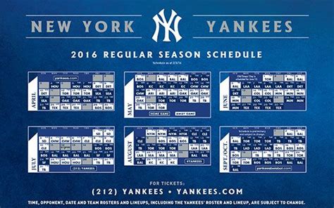 yankees schedule regular season 2018