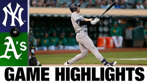 yankees vs athletics highlights