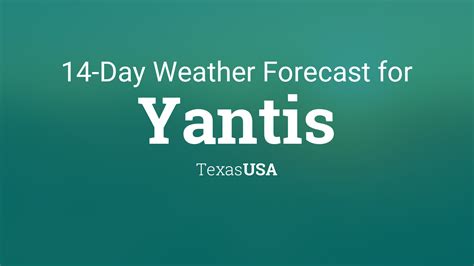 Yantis Tx Weather Hourly